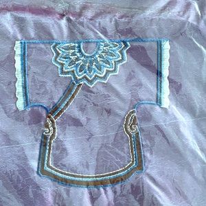 NWT silk lingerie travel bag . 14 inches x 11 inches